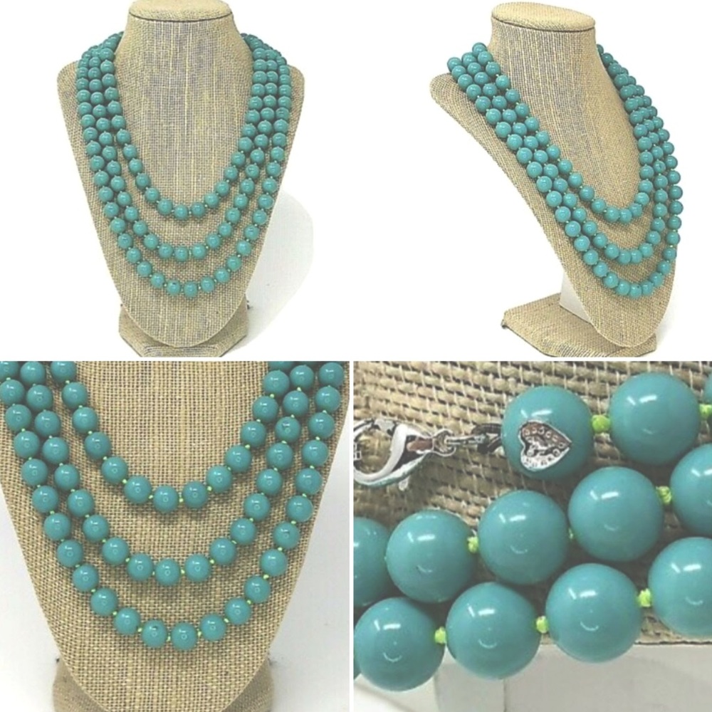 ::Stella & Dot Retired Turquoise LaCoco Necklace - Picture 5 of 7